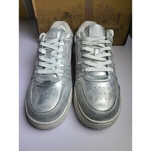 NWT Coach Womens Soho Sneaker In Loved Distressed Silver Paint Shoes 9M